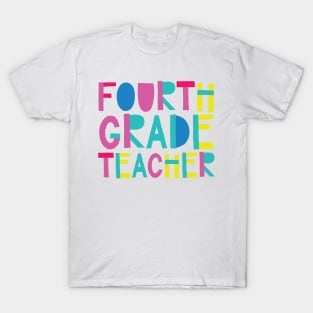 4th Grade Teacher Gift Idea Cute Back to School T-Shirt